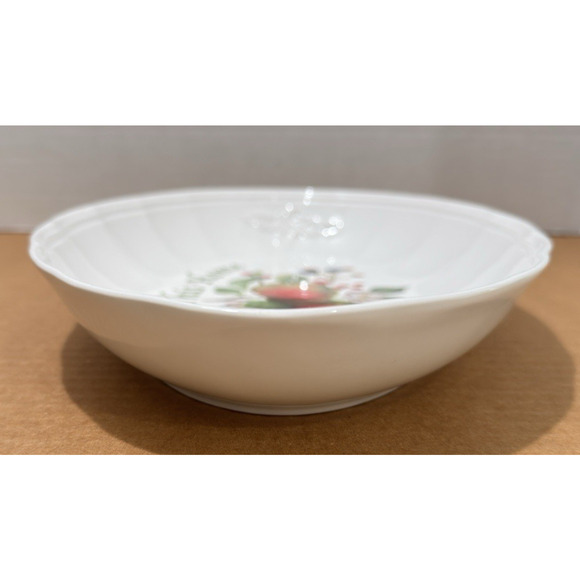 Lenox Orchard in Bloom "Bless This Home" Ceramic Serving Tray 11" x 7. 25" Apple - Picture 5 of 8